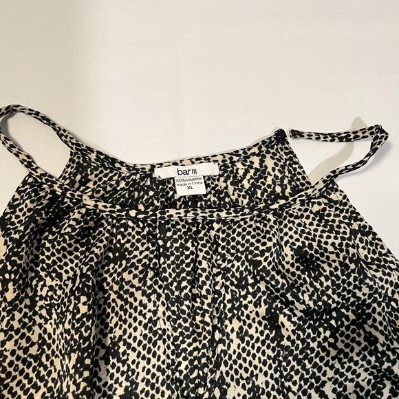 bar‎ III jumpsuit XL animal print sleeveless wide leg light pantsuit snake skin - Picture 4 of 13